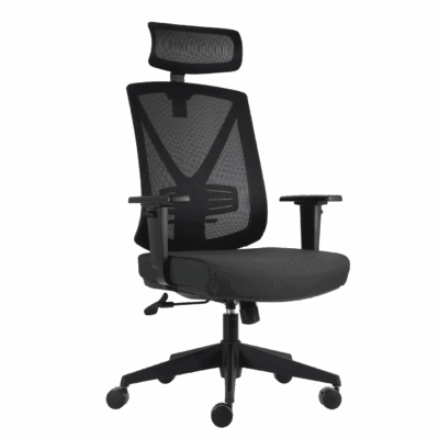 BM 8950 sillón ejecutivo respaldo alto con cabecera, respaldo fabricada en nylon, con brazos