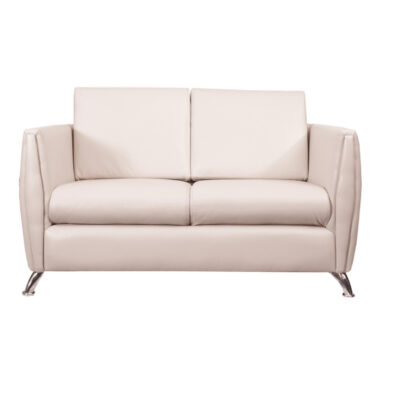 BM S 932 sofá dos plazas tapizado c/pata cromada