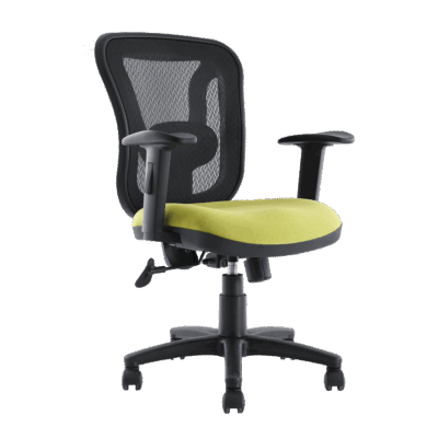 BM 1000 sillón operativo de respaldo medio, respaldo en malla, mecanismo syncro reclinable