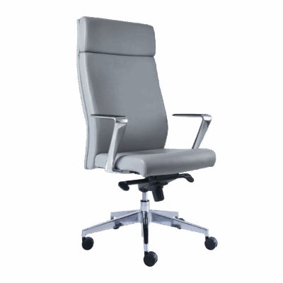 BM 1260 Silla ejecutiva extra alta, brazos y base de aluminio