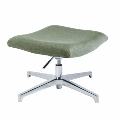 BM 1297 Taburete giratorio, base en aluminio