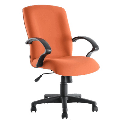 BM 1300 silla ejecutiva de respaldo alto tapizado en tela, con brazos, base de nylon