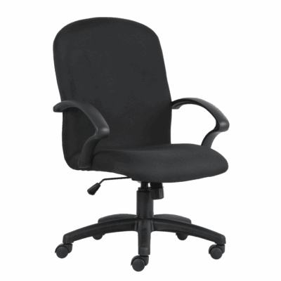 BM 141 silla ejecutiva de respaldo bajo, base de nylon