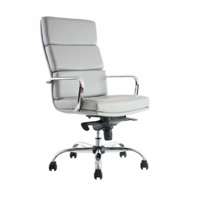 BM 1600 silla ejecutiva de respaldo alto, brazos, base en cromo