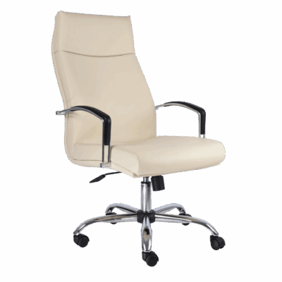 BM 1800 Silla ejecutiva respaldo alto, brazos, base cromada