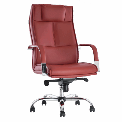 BM 190 Silla ejecutiva respaldo alto, brazos, base cromada