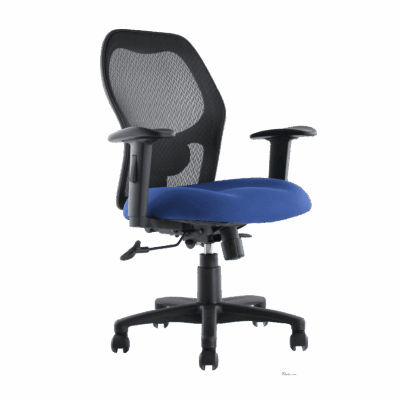 BM 2901 silla operativa alto rendimiento, respaldo alto sin cabecera, brazos ajustables