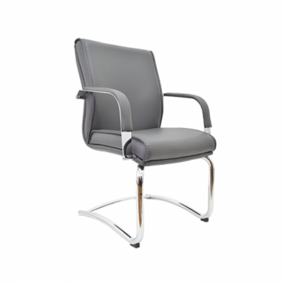 BM 4003 silla para visitante, brazos de solera, base de trineo