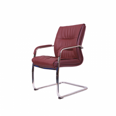 BM 4505 silla para visitante, con brazos, base de trineo en cromo