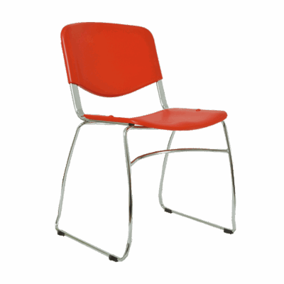 BM 654 Silla estructura de acero, polipropileno