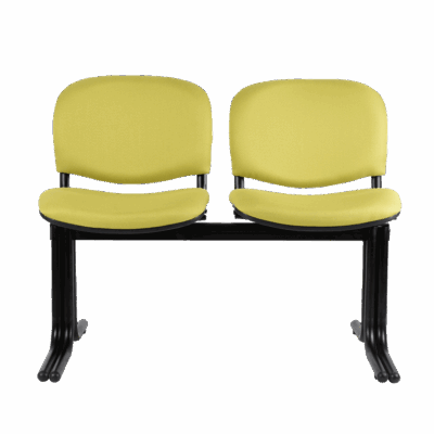 BM 662 DT Banca de dos plazas, tapizada, pata de doble tubo