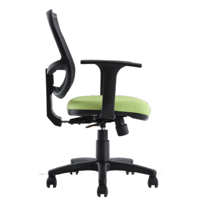 BM 7010 N silla secretarial brazos fijos y base de nylon con mecanismo syncro reclinable