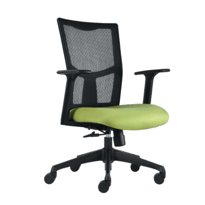 BM 7030N silla operativa de respaldo medio, brazos de polipropileno reforzado