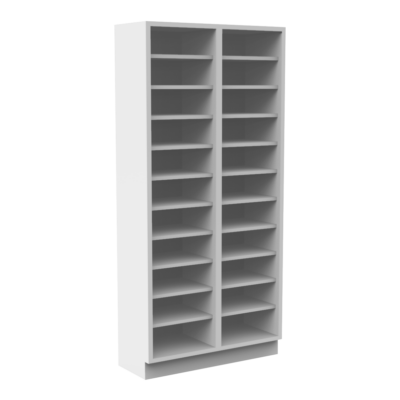 COM-01 Estantes colección de muestras sin puertas, sin charolas