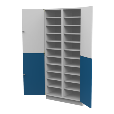 COM-03 Estantes colección de muestras Puertas sin charolas