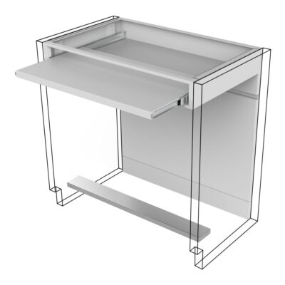 EPTB-060 Espacio de trabajo bajo, con portateclados