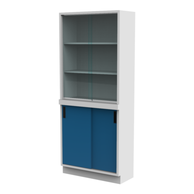 EVMP3-080 Vitrina mixta Puerta sólida corrediza