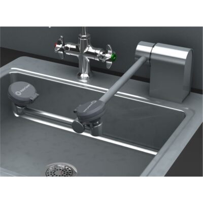 FE799 Lavaojos / cara AutoFlow™ rotación hacia abajo montado en cubierta, de acero inoxidable