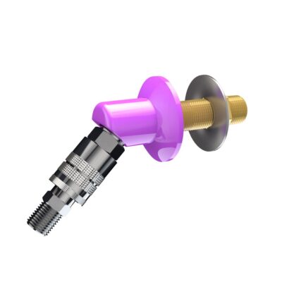 L023WSA Brida montada en panel con ángulo de 45 grados de conexión rápida