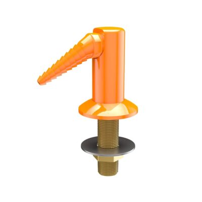 L036WSA Cuerpo montado en panel con extremo de manguera de 90 grados.