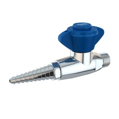 L4260CV Válvula de bola de laboratorio, extremo de manguera extraíble, manija de elevación / giro, válvula de retención