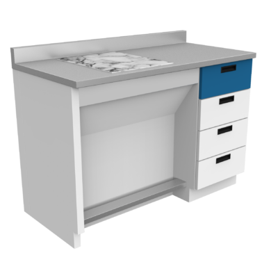 MB-2 A4 Mesa para balanza analítica con cajonero