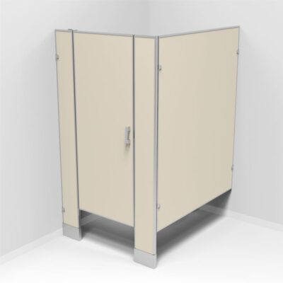 '-MAM M1D-1 Mampara 1 división 100cm frente 150cm fondo, acabado esmaltado