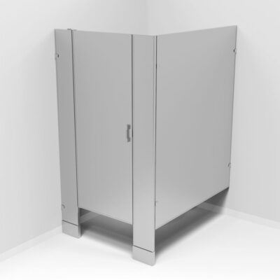 '-MAM M1D-2 Mampara 1 división 100cm frente 150cm fondo, acabado acero inoxidable