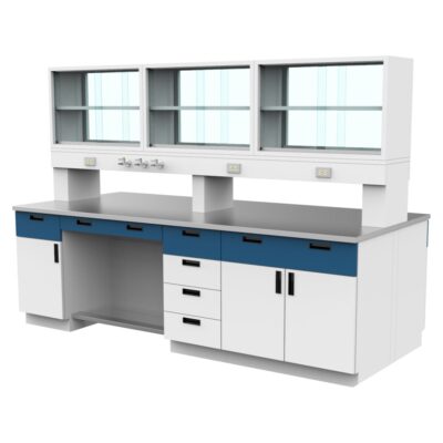 MEIRV INOX 270120 Mesa isla con repisas