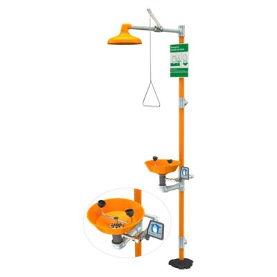 SS902P Estación de seguridad con lavaojos, tazón de plástico