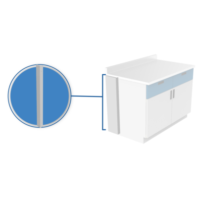 T5B Tapa de ajuste baja Gabinete CB / muro