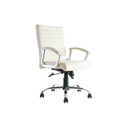 BM 1651MX silla ejecutiva de respaldo bajo, brazos en acero, base en cromo